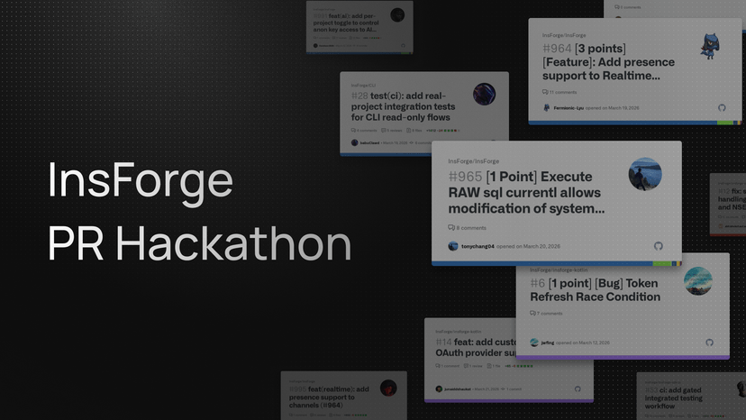 InsForge PR Hackathon LW1