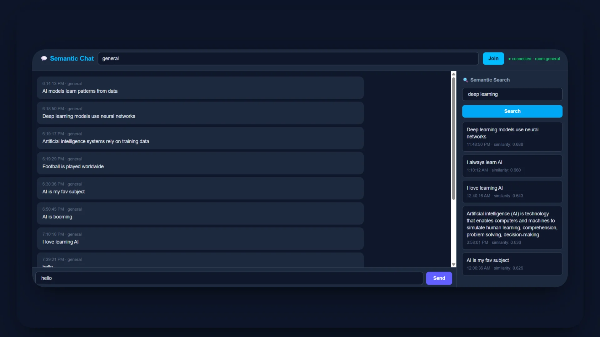 Semantic Search Results