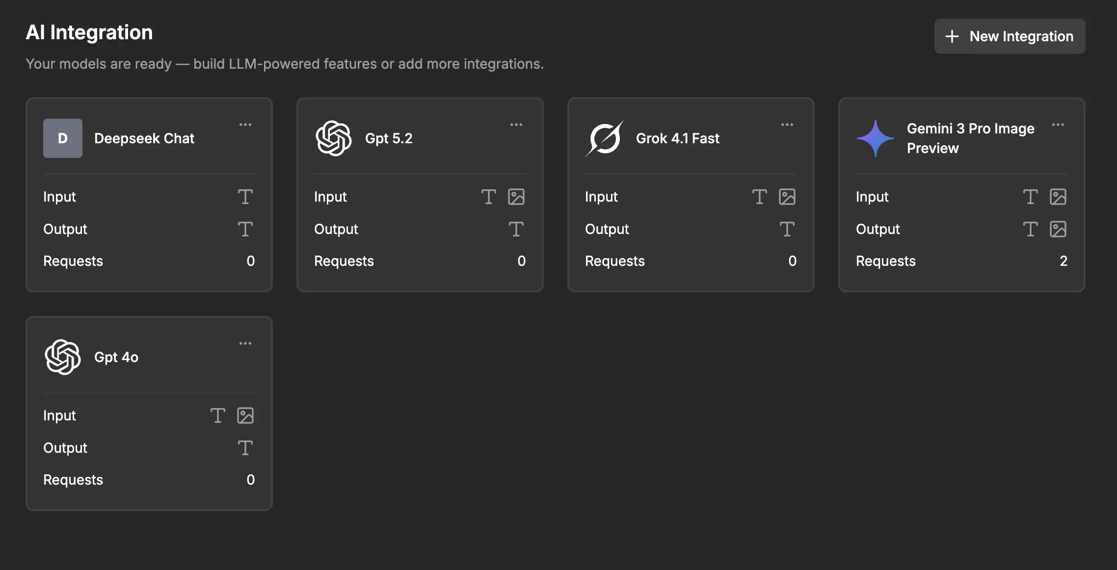 AI Integration with new models