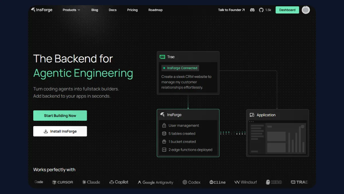 InsForge: the backend for agentic engineering