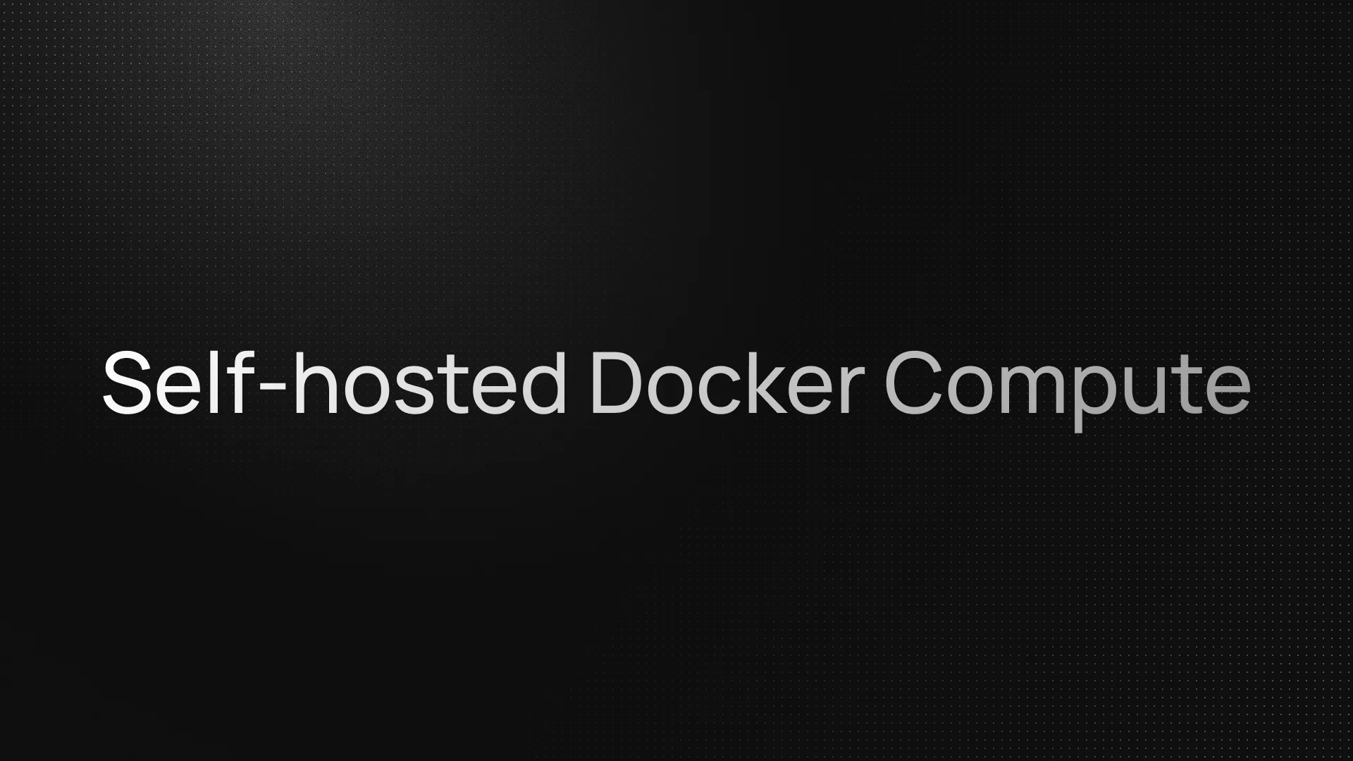 Self-hosted InsForge running Docker compute services on the same server